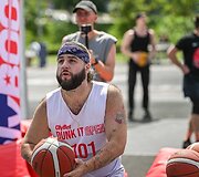 &Scaron;e&scaron;tadienį prie Baltojo tilto įvyko &bdquo;OlyBet DUNK IT Open&ldquo; krep&scaron;inio renginys.