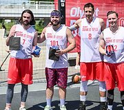 &Scaron;e&scaron;tadienį prie Baltojo tilto įvyko &bdquo;OlyBet DUNK IT Open&ldquo; krep&scaron;inio renginys.