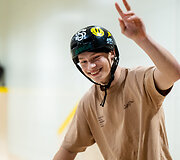 Vilniuje vyko tarptautinės BMX freestyle varžybos &bdquo;Ride The Dragon&ldquo;. Marek Beliak