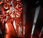 Olimpinių žaidynių atidarymo ceremonijos akimirka.