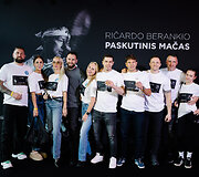 Ričardo Berankio atsisveikinimo mačo renginio akimirka.