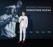 Ričardo Berankio atsisveikinimo mačo renginio akimirka.