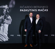 Ričardo Berankio atsisveikinimo mačo renginio akimirka.