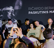 Ričardo Berankio atsisveikinimo mačo renginio akimirka.