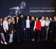 Ričardo Berankio atsisveikinimo mačo renginio akimirka.