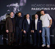 Ričardo Berankio atsisveikinimo mačo renginio akimirka.