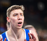 Pirmasis mažojo finalo mačas: Klaipėdos &bdquo;Neptūnas&ldquo; &ndash; Panevėžio &bdquo;Lietkabelis&ldquo;. Arnas Beručka
