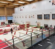 INSEP &ndash; Prancūzijos sporto čempionų kalvė. Nuotraukoje gimnastikos salė.