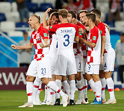 Kroatijos  ir Nigerijos komandų rungtynių akimirka.