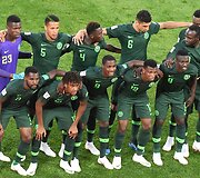 Kroatijos  ir Nigerijos komandų rungtynių akimirka.