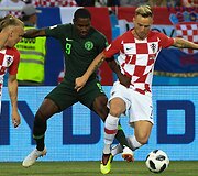 Kroatijos  ir Nigerijos komandų rungtynių akimirka.