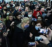 Julija Navalna oro uoste