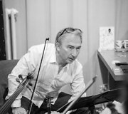 Lino Adomaičio, Egidijaus Buožio ir Vokiet0ijos styginių kvinteto &bdquo;G-Strings&ldquo; koncerto repeticija