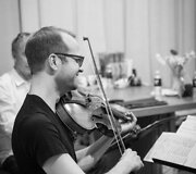 Lino Adomaičio, Egidijaus Buožio ir Vokiet0ijos styginių kvinteto &bdquo;G-Strings&ldquo; koncerto repeticija