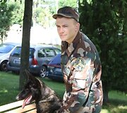 Pasieniečių tarnybinių &scaron;unų būryje &ndash; du jauni vokiečių aviganiai Luna ir Lordas bei olandų aviganiai Hana ir Herkus