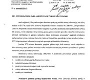 Seimo NSGK tyrimo i&scaron;vada ir priedai