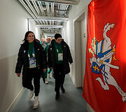 Olimpiniame kaimelyje Lietuvos sportininkus aplankė premjerė Inga Ruginienė