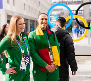 Olimpiniame kaimelyje Lietuvos sportininkus aplankė premjerė Inga Ruginienė