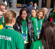 Olimpiniame kaimelyje Lietuvos sportininkus aplankė premjerė Inga Ruginienė