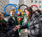 Olimpiniame kaimelyje Lietuvos sportininkus aplankė premjerė Inga Ruginienė