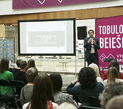 &bdquo;Vyrų mados savaitės&ldquo; konferencijos akimirka