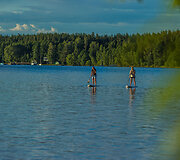 Rasa su drauge Dusios ežere