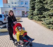 Nadia su sūneliu Nikita