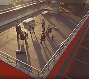 Baltijos gitarų kvarteto vaizdo klipo filmavimo akimirka