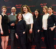 Vakarėlio &bdquo;Red Lips week by Giorgio Armani&ldquo; akimirka