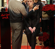 Vakarėlio &bdquo;Red Lips week by Giorgio Armani&ldquo; akimirka