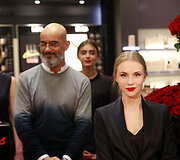 Vakarėlio &bdquo;Red Lips week by Giorgio Armani&ldquo; akimirka