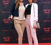 Vakarėlio &bdquo;Red Lips week by Giorgio Armani&ldquo; akimirka