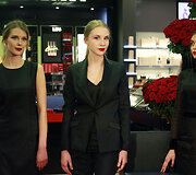 Vakarėlio &bdquo;Red Lips week by Giorgio Armani&ldquo; akimirka