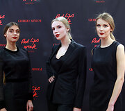 Vakarėlio &bdquo;Red Lips week by Giorgio Armani&ldquo; akimirka