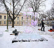 Ledo skulptūrų gamyba