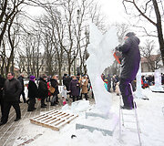 Ledo skulptūrų gamyba