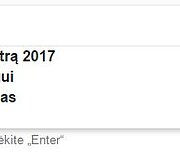 "Google" paie&scaron;kos pasiūlymai
