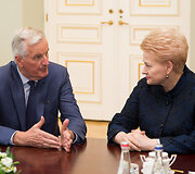 Michelis Barnier ir Dalia Grybauskaitė