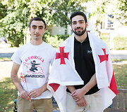 Solidarumo akcijos &bdquo;Už Sakartvelo suvienijimą&ldquo; akimirka