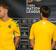 Lietuvos futbolo rinktinės sudėties UEFA Tautų lygoje ir naujų aprangų pristatymas