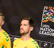 Lietuvos futbolo rinktinės sudėties UEFA Tautų lygoje ir naujų aprangų pristatymas