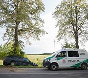 Autoįvykis kelyje Lentvaris - Trakai
