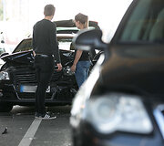 Trijų automobilių avarija Pavilnionių gatvėje