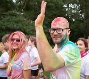 Spalvingasis &bdquo;The Color Run&ldquo; bėgimas