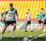 Lietuvos futbolo rinktinės treniruotė 