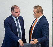 Saulius Skvernelis ir Eimutis Misiūnas
