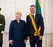 Dalia Grybauskaitė ir &Scaron;arūnas Jasikevičius
