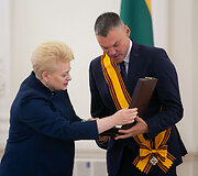 Dalia Grybauskaitė ir &Scaron;arūnas Jasikevičius