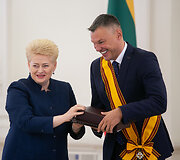 Dalia Grybauskaitė ir &Scaron;arūnas Jasikevičius