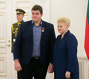 Mindaugas Jurk&scaron;a ir Dalia Grybauskaitė